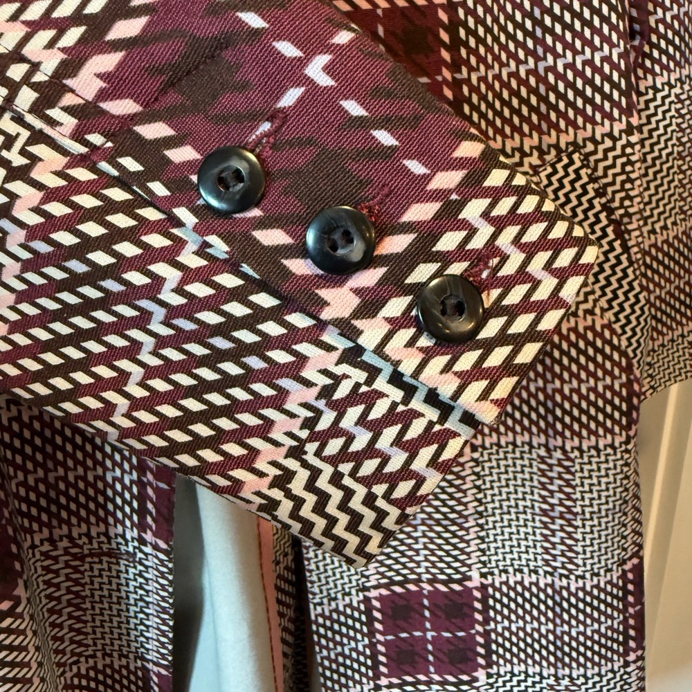 CAbi Sovereign Plaid Trench Coat - Picture 5 of 6